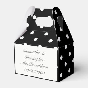 Schwarz-Weiß-Punkt Geschenkschachtel