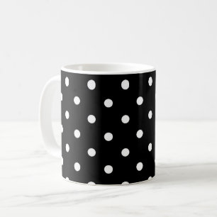 Schwarz-Weiß-Punkte Kaffeetasse