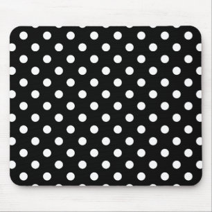 Schwarz-Weiß-Punkte Mousepad