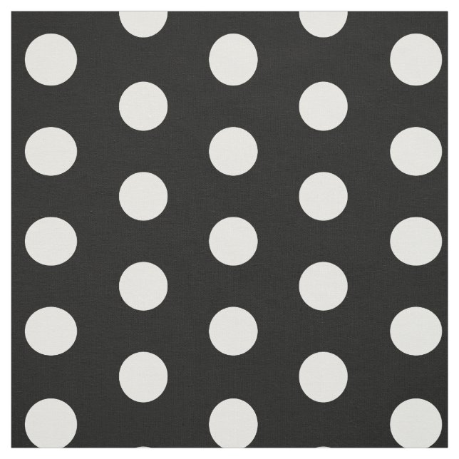 Schwarz-Weiß-Punktmuster Stoff (Muster)