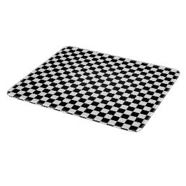 Schwarz-Weiß-Quadrat-Muster Schneidebrett