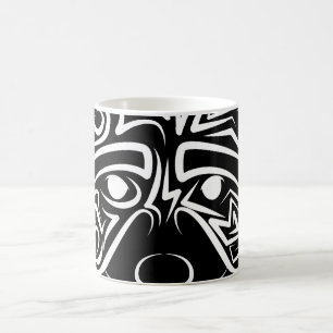 Schwarz-Weiß-Raccoon Kaffeetasse