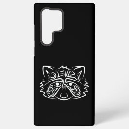 Schwarz-Weiß-Raccoon Samsung Galaxy Hülle