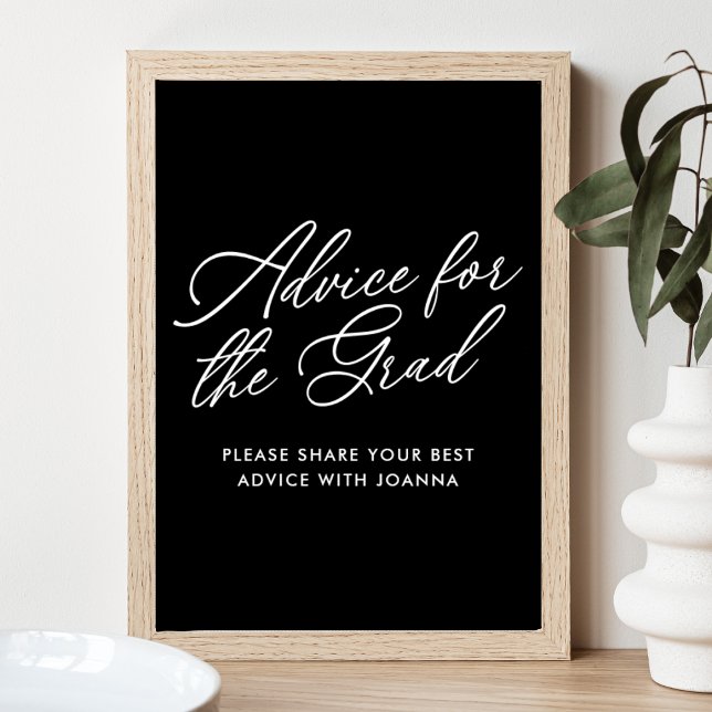 Schwarz-Weiß-Rat für das Grad-Zeichen Poster (Von Creator hochgeladen)