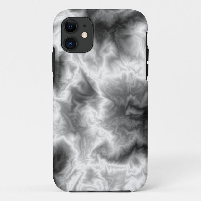 Schwarz-Weiß-Rauch Case-Mate iPhone Hülle (Rückseite)