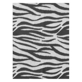 Schwarz-Weiß-Realistische Zebra-Pelz-Textur Tischdecke