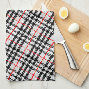 Schwarz-weiß Red Gingham   Klassisches Scheckgeweb Geschirrtuch
