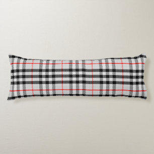 Schwarz-weiß Red Gingham   Klassisches Scheckgeweb Seitenschläferkissen