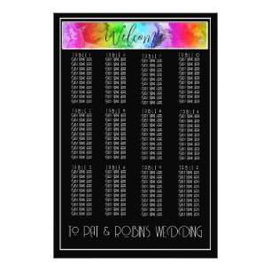 Schwarz-Weiß-Regenbogen-Farbtafel Fotodruck