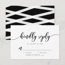 Schwarz & Weiß Relax Script Kindly Antwort