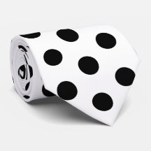 Schwarz-Weiß-Rennseiden-Polka-Punkt-Derby