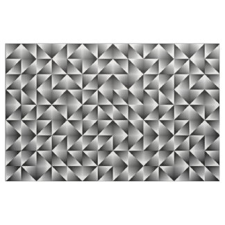 Schwarz-Weiß-Retro-Chic Geometrische Quadrate Stoff