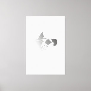 Schwarz/Weiß Retro-Retro-Motiv Monochrome Zeichnen Leinwanddruck