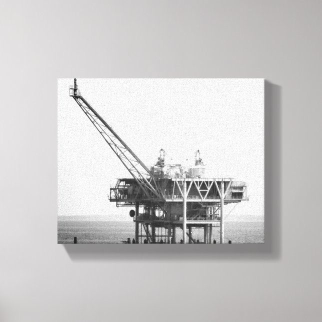 Schwarz-Weiß-Rig im Golf 8x10 Leinwanddruck (Vorderseite)