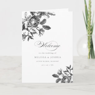 Schwarz-Weiß-Romantik-Hochzeit Programm