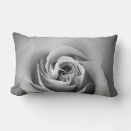 Schwarz-Weiß-Rose-Kissen Lendenkissen