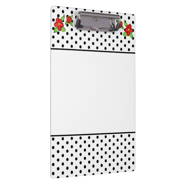 Schwarz-Weiß-Rot-Fett Klemmbrett (Rechts)