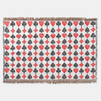 Schwarz/Weiß/Rot Spielkarte Alle Symbole Linoschni Decke