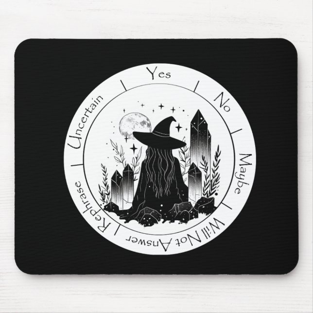 Schwarz-Weiß-Rotzunge Mousepad (Vorne)