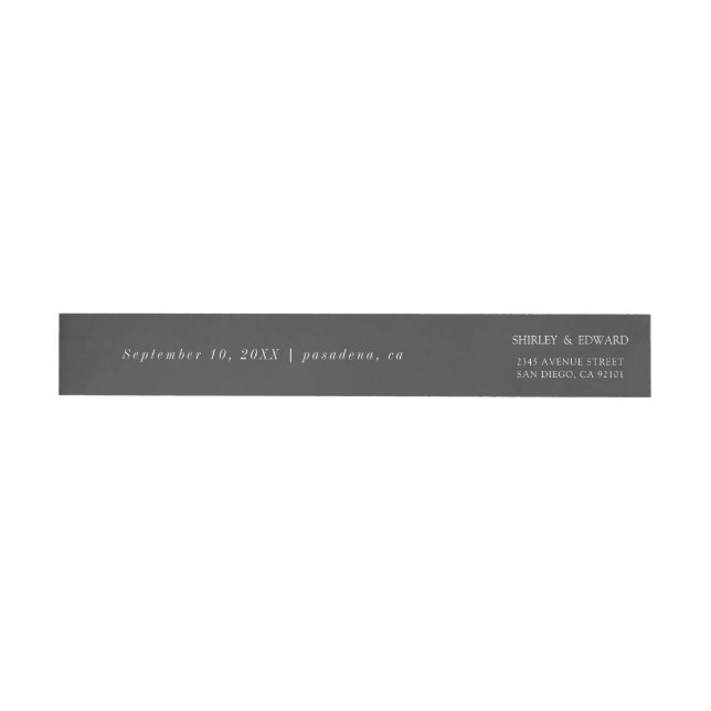 Schwarz-Weiß-Rücksendeadresse (Person)