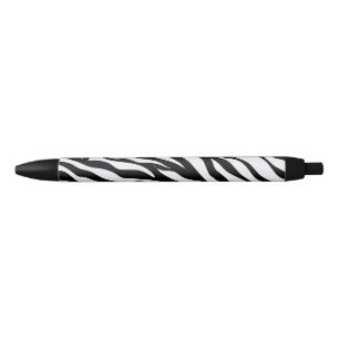 Schwarz & Weiß Safari Thema Zebra Animal Print Tin Kugelschreiber