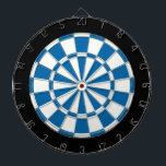 Schwarz-Weiß-Saphire Dartscheibe<br><div class="desc">Saphire Blue Black and White Dart Board</div>