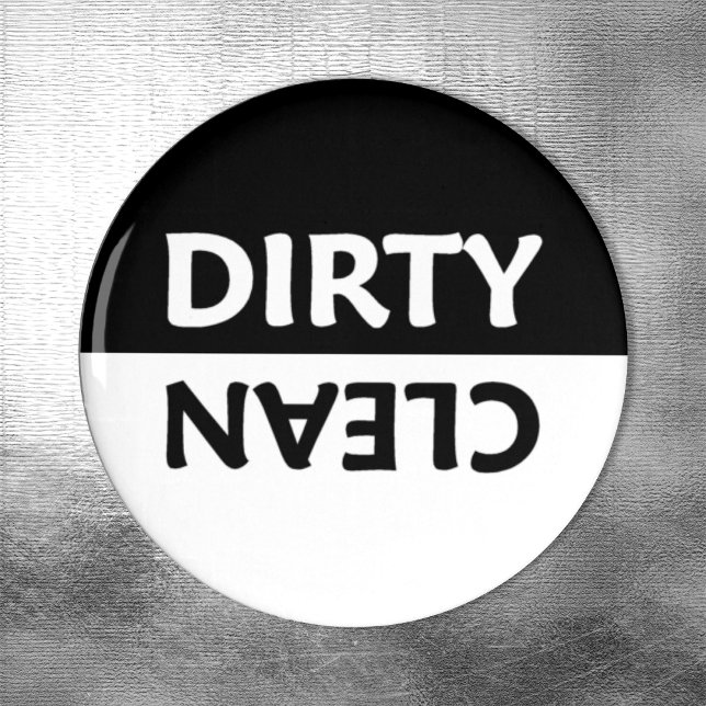 Schwarz-Weiß-Sauberkeit Magnet (Von Creator hochgeladen)