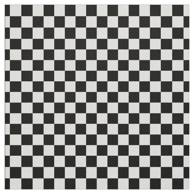 Schwarz-Weiß-Schachbrettmuster Stoff (Muster)