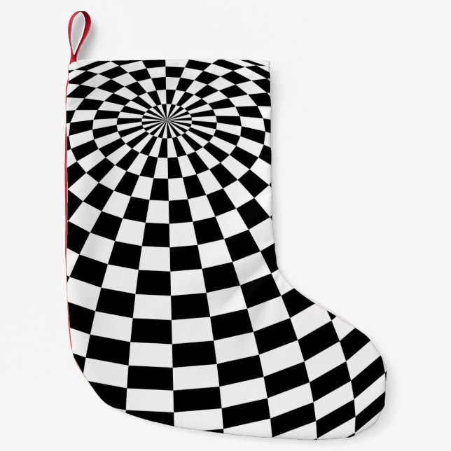 Schwarz/Weiß-Schachtel Kleiner Weihnachtsstrumpf (Vorderseite)