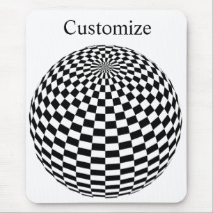 Schwarz/Weiß-Schachtel Mousepad