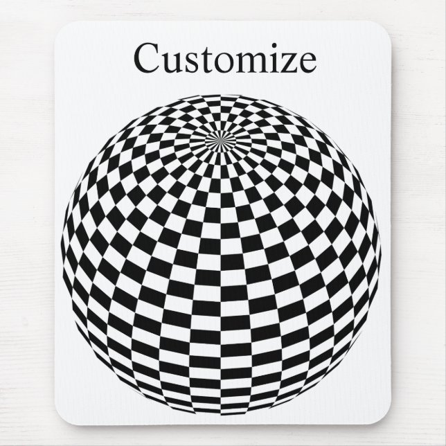 Schwarz/Weiß-Schachtel Mousepad (Vorne)