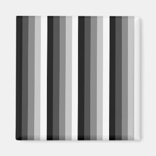 Schwarz-Weiß-Schattenstreifen Magnet