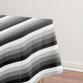 Schwarz-Weiß-Schattenstreifen Tischdecke