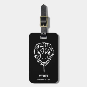 Schwarz-Weiß-Schlange Gepäckanhänger