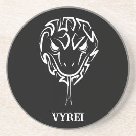 Schwarz-Weiß-Schlange Getränkeuntersetzer