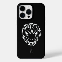 Schwarz-Weiß-Schlange iPhone 14 Pro Max Hülle