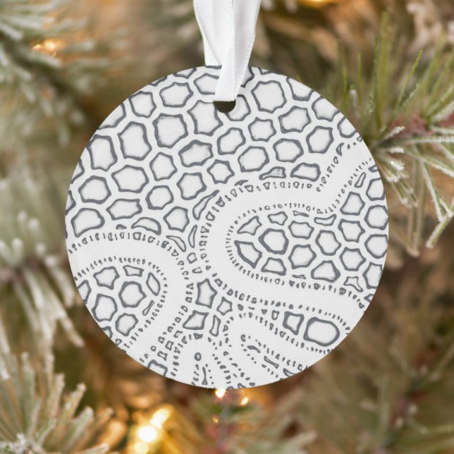 Schwarz-Weiß-Schlange Ornament (Baum)