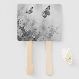 Schwarz-Weiß-Schmetterling Fächer