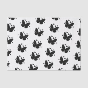 Schwarz & Weiß Schmetterlinge Schmetterlinge Seidenpapier