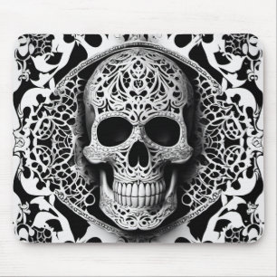 Schwarz-Weiß-Schnürsenkel Mousepad