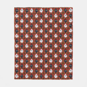 Schwarz-Weiß-Schottische Terrier karierte Decke