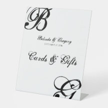 Schwarz-Weiß-Script-Monogram-Hochzeitkarten-Gesche