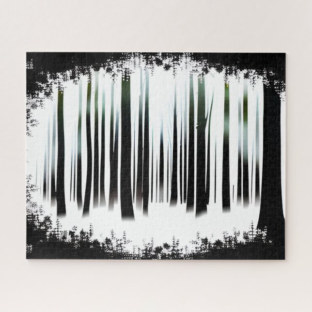 Schwarz-Weiß-Silhouette (Horizontal)