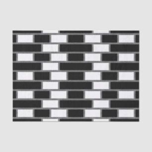 Schwarz-Weiß-Sillitoe-Tartan-Muster Seidenpapier