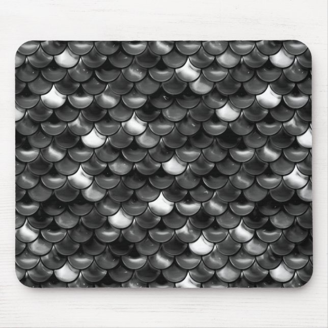 Schwarz-Weiß-Skala Mousepad (Vorne)