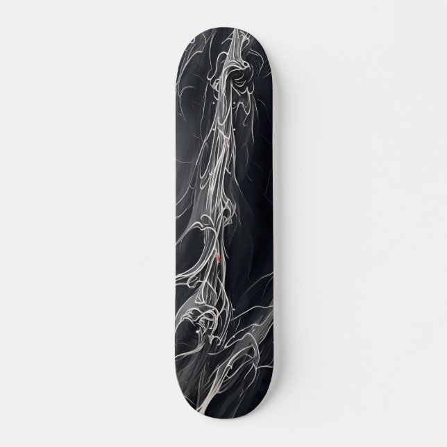 Schwarz-Weiß-Skateboard Skateboard (Vorne)