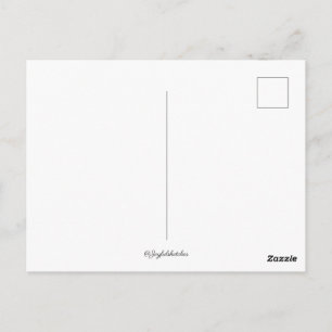 schwarz-weiß Skizze von Bergen Postkarte