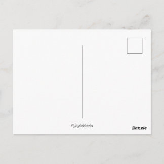 Schwarz-Weiß-Skizze von Bergen Postkarte