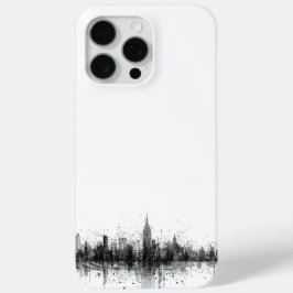Schwarz-Weiß-Skyline Case-Mate iPhone Hülle
