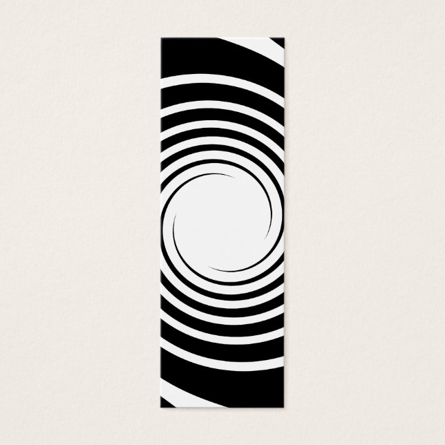 Schwarz-Weiß-Spiral-Design. (Vorderseite)
